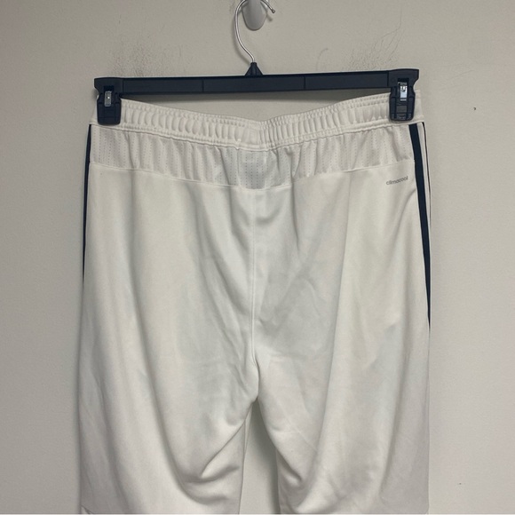 Adidas Men’s Athletic Activewear Workout Slim Legs White Pants Size L - Picture 4 of 5